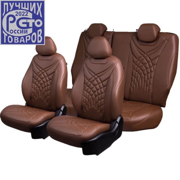 Чехлы Премиум Экокожа Байрон Президент|Жук на Suzuki Vitara с 2015+